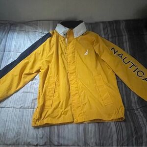 Nautica Men's Yellow and Black Windbreaker